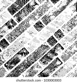 Black and white grunge stripe line vector background. Abstract halftone illustration background. Grunge grid background pattern
