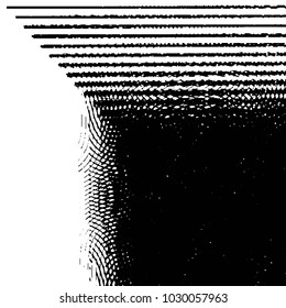 Black and white grunge stripe line vector background. Abstract halftone illustration background. Grunge grid background pattern
