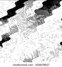 Black and white grunge stripe line vector background. Abstract halftone illustration background. Grunge grid background pattern
