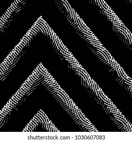 Black and white grunge stripe line vector background. Abstract halftone illustration background. Grunge grid background pattern
