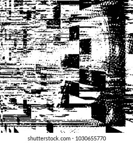 Black and white grunge stripe line vector background. Abstract halftone illustration background. Grunge grid background pattern
