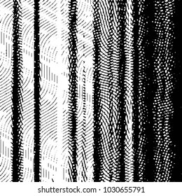 Black and white grunge stripe line vector background. Abstract halftone illustration background. Grunge grid background pattern
