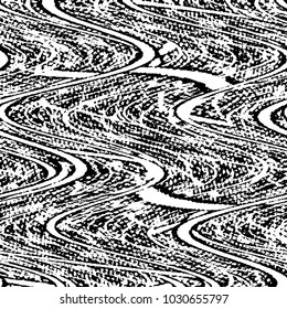 Black and white grunge stripe line vector background. Abstract halftone illustration background. Grunge grid background pattern
