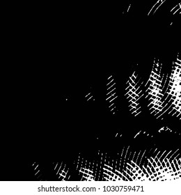 Black and white grunge stripe line vector background. Abstract halftone illustration background. Grunge grid background pattern
