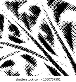 Black and white grunge stripe line vector background. Abstract halftone illustration background. Grunge grid background pattern
