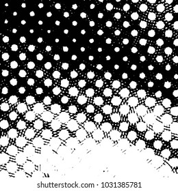 Black and white grunge stripe line vector background. Abstract halftone illustration background. Grunge grid background pattern
