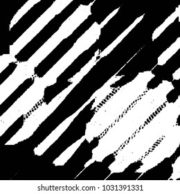 Black and white grunge stripe line vector background. Abstract halftone illustration background. Grunge grid background pattern
