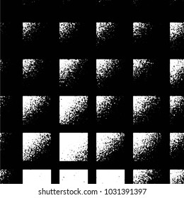 Black and white grunge stripe line vector background. Abstract halftone illustration background. Grunge grid background pattern
