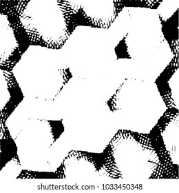 Black and white grunge stripe line vector background. Abstract halftone illustration background. Grunge grid background pattern
