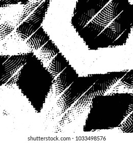 Black and white grunge stripe line vector background. Abstract halftone illustration background. Grunge grid background pattern
