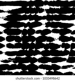 Black and white grunge stripe line vector background. Abstract halftone illustration background. Grunge grid background pattern
