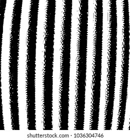 Black and white grunge stripe line vector background. Abstract halftone illustration background. Grunge grid background pattern
