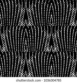 Black and white grunge stripe line vector background. Abstract halftone illustration background. Grunge grid background pattern
