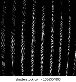 Black and white grunge stripe line vector background. Abstract halftone illustration background. Grunge grid background pattern
