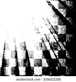 Black and white grunge stripe line vector background. Abstract halftone illustration background. Grunge grid background pattern
