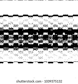 Black and white grunge stripe line vector background. Abstract halftone illustration background. Grunge grid background pattern
