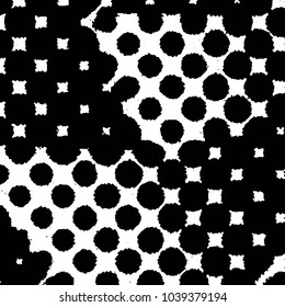 Black and white grunge stripe line vector background. Abstract halftone illustration background. Grunge grid background pattern
