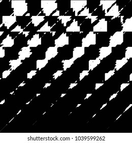 Black and white grunge stripe line vector background. Abstract halftone illustration background. Grunge grid background pattern
