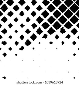 Black and white grunge stripe line vector background. Abstract halftone illustration background. Grunge grid background pattern
