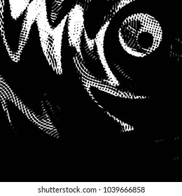 Black and white grunge stripe line vector background. Abstract halftone illustration background. Grunge grid background pattern
