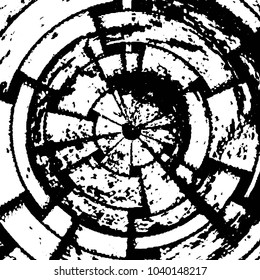 Black and white grunge stripe line vector background. Abstract halftone illustration background. Grunge grid background pattern
