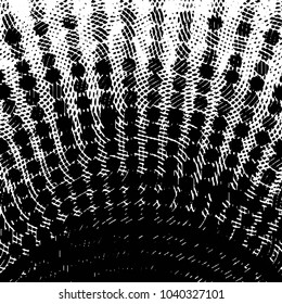 Black and white grunge stripe line vector background. Abstract halftone illustration background. Grunge grid background pattern