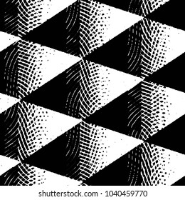 Black and white grunge stripe line vector background. Abstract halftone illustration background. Grunge grid background pattern
