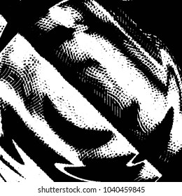 Black and white grunge stripe line vector background. Abstract halftone illustration background. Grunge grid background pattern
