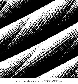Black and white grunge stripe line vector background. Abstract halftone illustration background. Grunge grid background pattern

