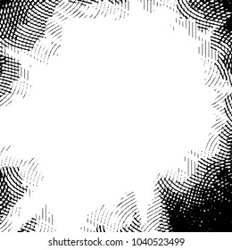 Black and white grunge stripe line vector background. Abstract halftone illustration background. Grunge grid background pattern
