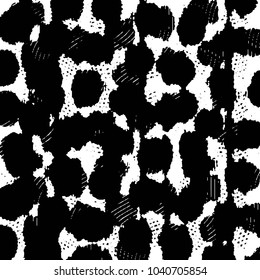 Black and white grunge stripe line vector background. Abstract halftone illustration background. Grunge grid background pattern
