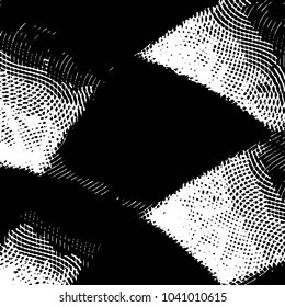 Black and white grunge stripe line vector background. Abstract halftone illustration background. Grunge grid background pattern
