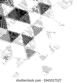Black and white grunge stripe line vector background. Abstract halftone illustration background. Grunge grid background pattern
