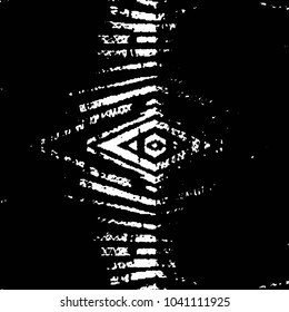 Black and white grunge stripe line vector background. Abstract halftone illustration background. Grunge grid background pattern
