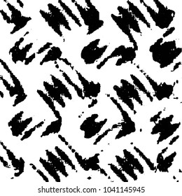Black and white grunge stripe line vector background. Abstract halftone illustration background. Grunge grid background pattern