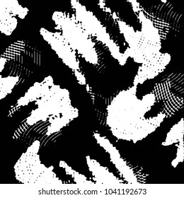 Black and white grunge stripe line vector background. Abstract halftone illustration background. Grunge grid background pattern
