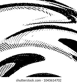 Black and white grunge stripe line vector background. Abstract halftone illustration background. Grunge grid background pattern
