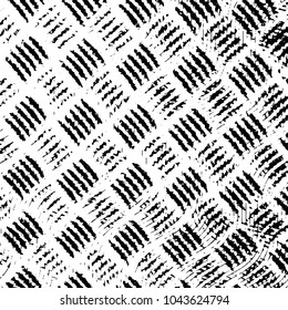Black and white grunge stripe line vector background. Abstract halftone illustration background. Grunge grid background pattern