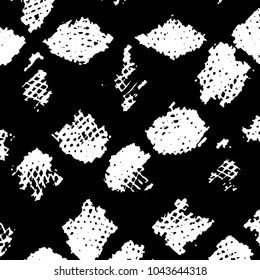 Black and white grunge stripe line vector background. Abstract halftone illustration background. Grunge grid background pattern

