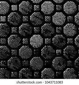 Black and white grunge stripe line vector background. Abstract halftone illustration background. Grunge grid background pattern
