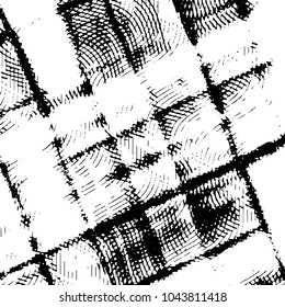 Black and white grunge stripe line vector background. Abstract halftone illustration background. Grunge grid background pattern
