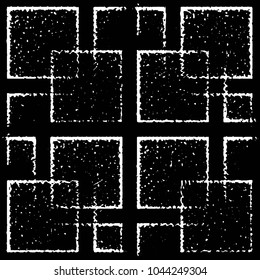 Black and white grunge stripe line vector background. Abstract halftone illustration background. Grunge grid background pattern
