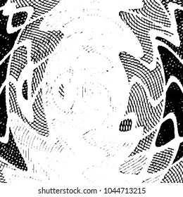 Black and white grunge stripe line vector background. Abstract halftone illustration background. Grunge grid background pattern
