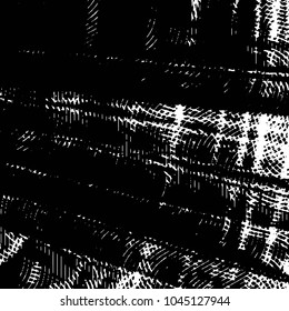 Black and white grunge stripe line vector background. Abstract halftone illustration background. Grunge grid background pattern
