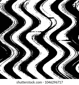 Black and white grunge stripe line vector background. Abstract halftone illustration background. Grunge grid background pattern
