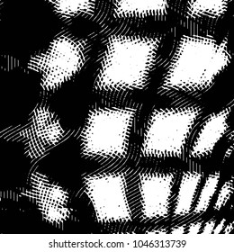 Black and white grunge stripe line vector background. Abstract halftone illustration background. Grunge grid background pattern
