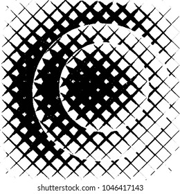 Black and white grunge stripe line vector background. Abstract halftone illustration background. Grunge grid background pattern
