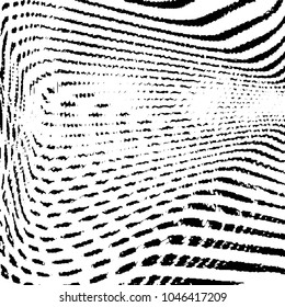 Black and white grunge stripe line vector background. Abstract halftone illustration background. Grunge grid background pattern
