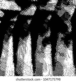 Black and white grunge stripe line vector background. Abstract halftone illustration background. Grunge grid background pattern
