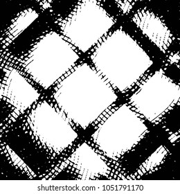 Black and white grunge stripe line vector background. Abstract halftone illustration background. Grunge grid background pattern
